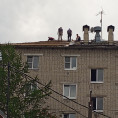 Приступили к  капитальному ремонт кровли в МКД расположенном по адресу: ул. Октябрьской революции, д. 80
