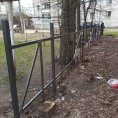 Установка забора по адресу ул. Октябрьской революции, д. 61
