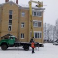 Установка снегозадержателей в МКД № 63А по ул. 3 Интернационала